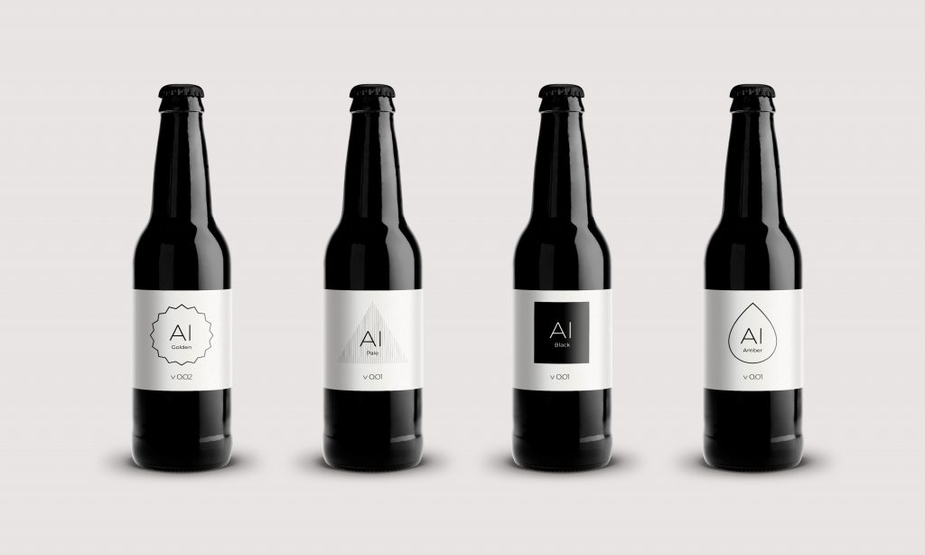 The four IntelligentX beers available at launch